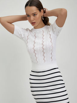 CONTE LDK 2329 Джемпер женский white - Conte elegant фото 4