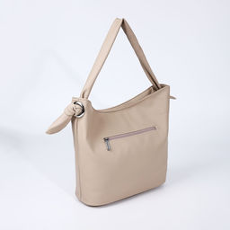 Сумка-тоут на молнии, 2 наружных кармана, цвет бежевый - Simaland фото 2