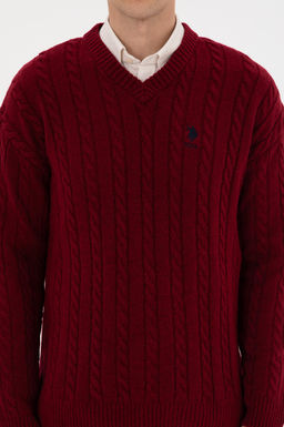 Erkek Bordo Kazak - U.s. polo assn фото 6
