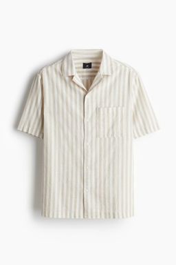 Camisa en mezcla de lino Regular Fit - H&m фото 3