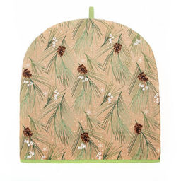 Грелка на чайник Этель Spruce branches 28х28см, 100%хл, саржа 190 г/м2  фото 2