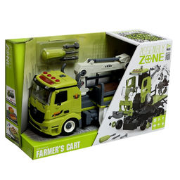 Конструктор винтовой Лесопогрузчик, свет, звук, инерция, 76 деталей - Simaland фото 14