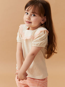 Bisiklet Yaka K?sa Kollu K?z Bebek Ti??rt - Waikiki фото 2