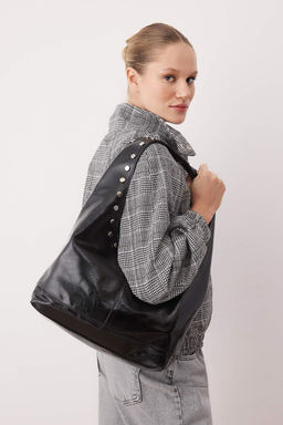 Siyah Oval Kad?n Orta Boy Omuz Canta TAKAW26OC00051