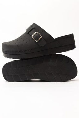701 | Aleksandra | Черные женские медицинские сабо с закрытым носом - Milka shoes&more фото 2