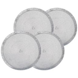 НАБОР ПОДСТАНОВОЧНЫХ САЛФЕТОК ФЕЕРИЯ СЕРЕБРО Д=38 СМ, 4 ШТ - Lefard фото 2