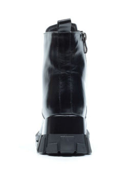 01-CYY11-1 BLACK Ботинки демисезонные женские (натуральная кожа, байка)