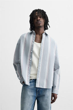 STRIPED TEXTURED SHIRT - Zara фото 2