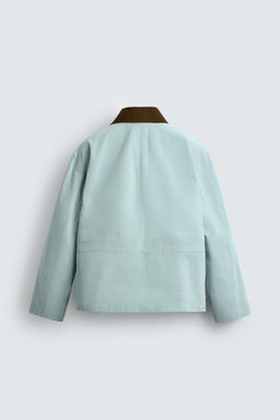 CONTRAST COLLAR JACKET