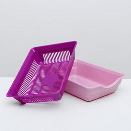 Туалет глубокий с сеткой 36 х 25 х 9 см, розовый/пурпурный - Simaland фото 4