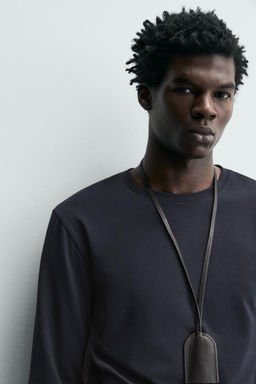 CAMISETA SLIM FIT B?SICA / Marino - Zara фото 5