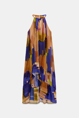 VESTIDO ESTAMPADO BAJO ASIM?TRICO / Multicolor - Zara фото 8