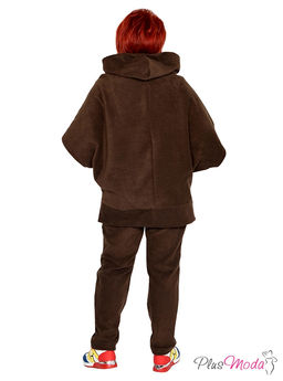 Толстовка-пончо Модель №1443 размеры 44-84 - Plusmoda фото 12