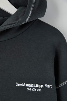 Teen Antrasit Orme Sweatshirt TWOAW26SW00173 - Trendyolmilla фото 2