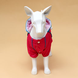 Комбинезон для собак, демисезонный с сумкой, размер L (ДС 33, Ог 45, ОШ 30 см), розовый - Simaland фото 3