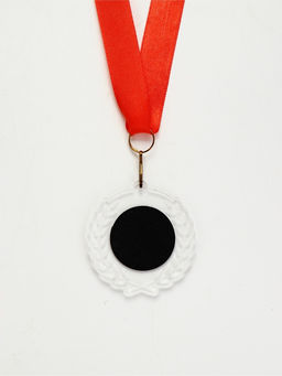 Медаль призовая пластик "1 место" на ленте