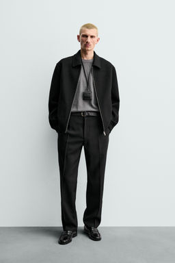 PANTAL?N CHINO 100% LANA ORIGINS / Negro
