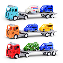 Автовоз "Техноэкспресс" с машинами, в пакете