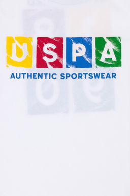 U. S. Polo Assn Детская белая футболка с круглым вырезом - U.s. polo assn фото 3