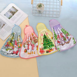 (цена за 12 шт. в уп.) Новогодние полотенца 30х40 - Birhome фото 2