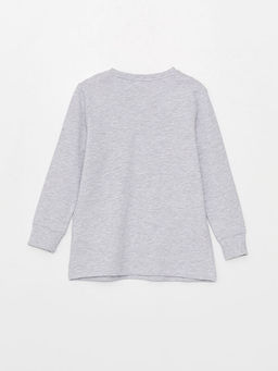 Bisiklet Yaka Bask?l? Uzun Kollu Erkek ?ocuk Pijama Tak?m? - Waikiki фото 3