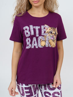 775/2 Пижама "Буквы/фиолетовый"