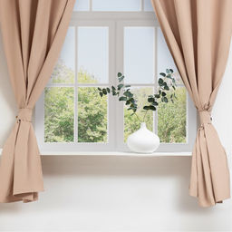 Шторы для кухни для кухни с подхватами Этель Kitchen, 150×180 см, комплект - 2 шт., бежевые