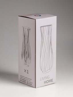 Ваза Бьорг, 24.5?9 см, стекло, прозрачная