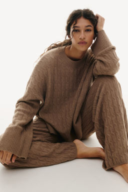 Pantal?n en punto trenzado - H&m фото 6