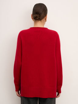 Джемпер из кашемира женский 08-24-201-0C малиновый