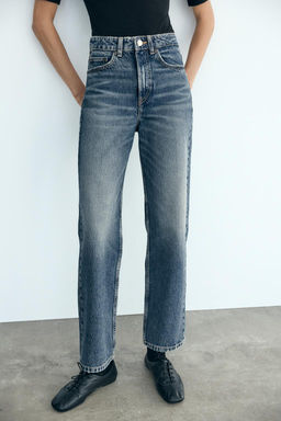 TRF MOM FIT HIGH-WAIST JEANS - Zara фото 2