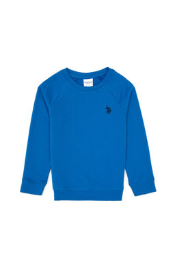Erkek _ocuk Saks Basic Bisiklet Yaka Sweatshirt Sepette S_rpriz _ndirim