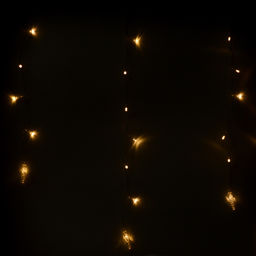 Электрогирлянда-занавес, светодиодная "Льдинки" 3м, 96 ламп, цвет: теплый белый