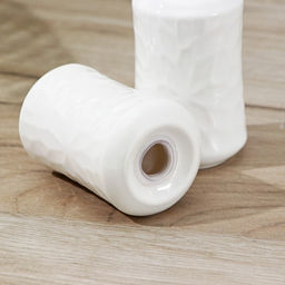 Набор фарфоровый для специй Доляна Эстет. Кракле, 2 предмета: солонка, перечница, цвет белый  фото 3