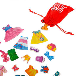 Магнитная книжка-игрушка Одень куколку, 8 стр. - Буква-ленд фото 9