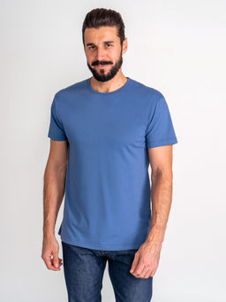 Футболка мужская короткий рукав GREG G145-RD-6035 (джинс)  фото 7