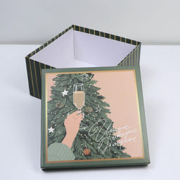 Набор подарочных коробок 10 в 1 Happy new year, 10 10 6 28 28 15 см - Дарите счастье фото 7