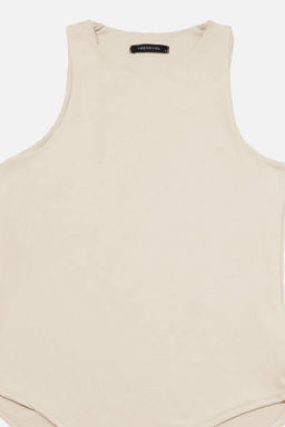 Tas Halter Yaka Vucuda Oturan Esnek Alttan c?tc?tl? Orme Body TWOSS20BD0044