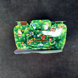 Новогодняя упаковка "Змейка с подарком" 0,8 кг (картон) ПОД НФ-19436