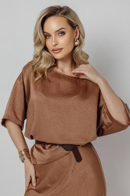Блузка женская 4483/02/Коричневый