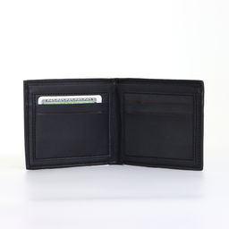 Портмоне мужское, без застёжки, чёрное