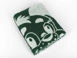 Одеяло п/шерсть 30% 100*140 "Жаккард" пл 420 цв зеленый