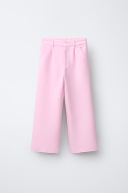 PANTAL?N SASTRE WIDE LEG / Rosa pastel