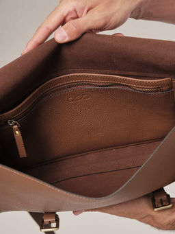 Мужская сумка David DBR 7095 темный орех фото 6