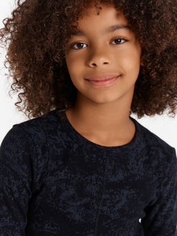 Платье для девочек черное с принтом в виде потертостей - Mark formelle фото 5