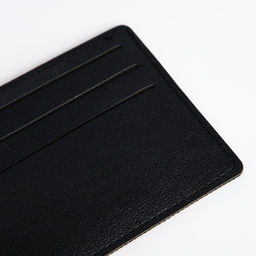 Картхолдер, на 6 карт, отделение для купюр, чёрный