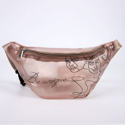 Сумка поясная Be unique, прозрачная, цвет бежевый - Nazamok фото 2