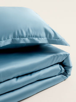 Пододеяльник 1.5-спальный SL Home Tencel, 180×220 см, тенсель, серо-голубой