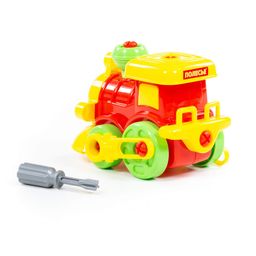 Конструктор-транспорт Паровозик (25 элементов) (в пакете) - Полесье фото 2