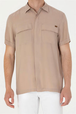 U. S. Polo Assn Мужская рубашка с коротким рукавом Stone - U.s. polo assn фото 13